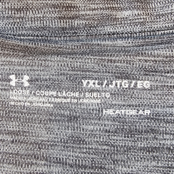 Under Armour Youth XL Heatgear Loose Quarter Zip Pullover Lightweight Logo - Picture 3 of 6